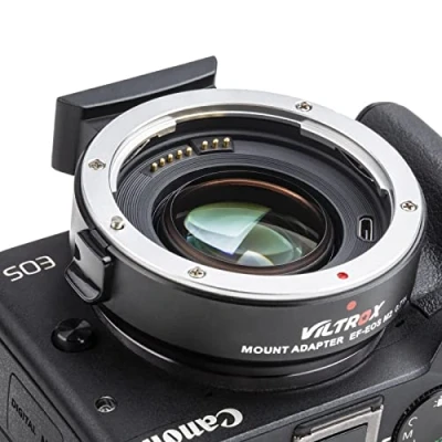 Image of VILTROX EF EOS M2 Auto Focus Lens Adapter 0.71x Reducer Speed Booster for Canon Mount to M Mirrorless Camera M3 M5 M6 M10 M50 M100