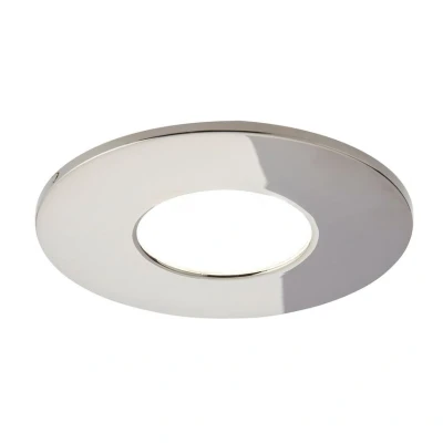Image of Spa Rhom LED Fire Rated Downlight 8W Dimmable IP65 Tri Colour CCT Black Chrome