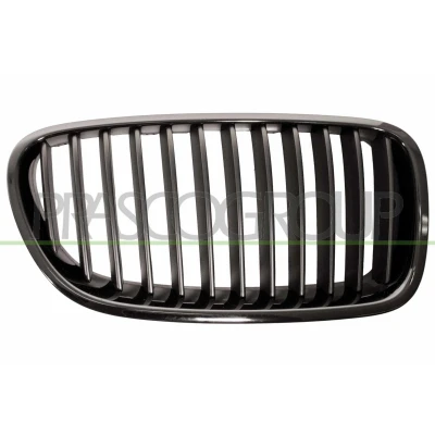 Image of 51137200728, 51137203649, 51137203650 Radiator Grill PRASCO Premium BM0482003 Right chrome/black BMW: 5 Saloon, Touring