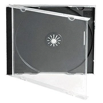 Image of Media Replication CD/DVD Jewel 10.4mm Cases for 1 Disc with Black Tray (10)