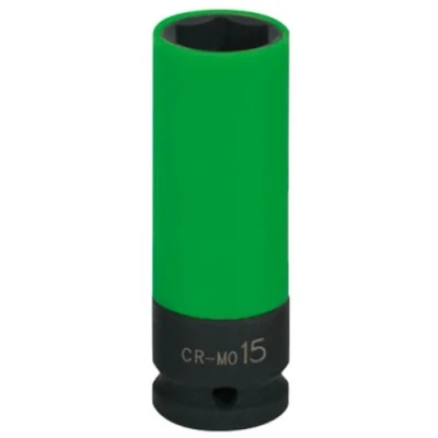 Image of KS Tools 515.1072 1/2&quot; Aluminium wheel impact socket, deep, 15mm
