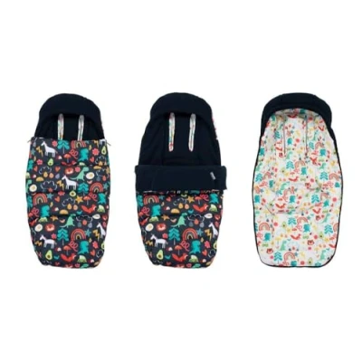 Image of Cosatto Ultimate Footmuff for Latest Wow 3 &amp; Woosh 4 Prams and Strollers, Adjustable Length Windproof Footmuff, Cosy Toes with Storm Flap, Summer Liner Head Hugger. (COSATTO Carnival)