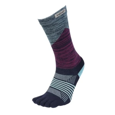 Image of Injinji Women&#039;s Trail Midweight Crew Pomegranate, Twilight, M L