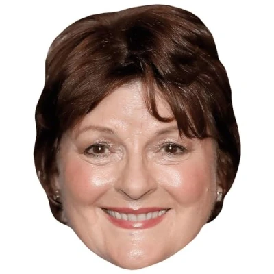Image of Brenda Blethyn (Smile) Celebrity Mask, Flat Card Face, Fancy Dress Mask