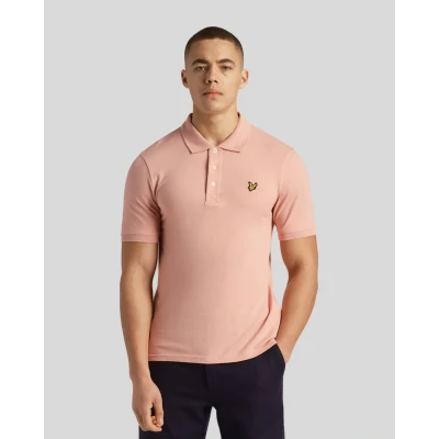 Image of Lyle &amp; Scott Plain Polo shirt, Men&#039;s, Size: XS, Palm pink
