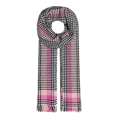 Image of ONLY Women&#039;s Onlalberte Scarf CC, Strawberry moon/detail: Houndtooth AOP, One size (pack of 100)