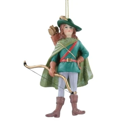 Image of Gisela Graham Resin Robin Hood Decoration