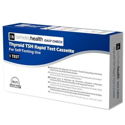 Image of Berkeley Health Thyroid Testing Kit TSH Home Test Blood Fast &amp; 98% Accurate Easy to Follow Self 1