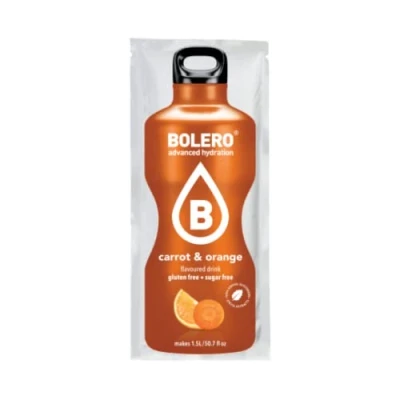 Image of Bolero Classic Powder Sachet, 9 g, Carrot/Orange, 24 Count