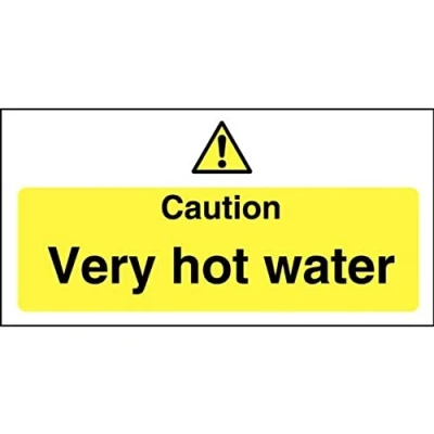 Image of Vogue Caution Very Hot Water Sign