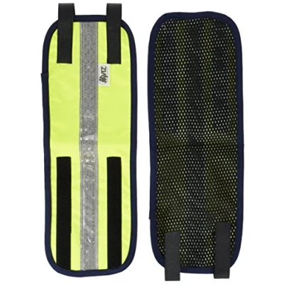 Image of Battles HY Viz Leg Bands Yellow/Navy, One Size