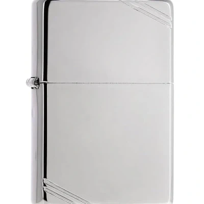 Image of Zippo Vintage With Slashes High Polished Chrome Lighter