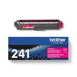 Image of Brother TN 241M Toner Cartridge, Magenta, Single Pack, Standard Yield, Includes 1 x Genuine Supplies