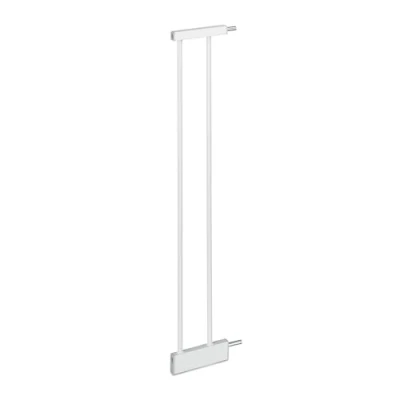 Image of Relaxdays Stair Gate Extension, 14 cm, Wall Mounted, no Drilling, Safety Barrier Expansion, Clamp Grille, Steel, White