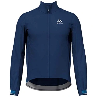 Image of Odlo Zeroweight Dual Dry Jacket Men&#039;s Estate Blue, M