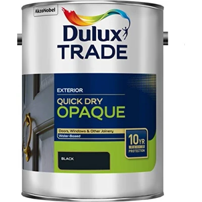Image of Dulux Trade Weathershield Aquatech Opaque Black 5L