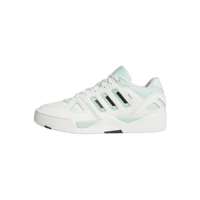Image of adidas Men&#039;s Midcity Low Shoes Basketball, core White/Clear Mint/core Black, 9 UK