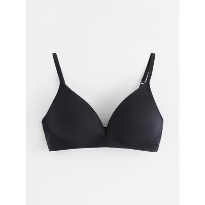 Image of Lindex SOFT Seamless Tshirt bra, Women&#039;s, Size: 34B, Black