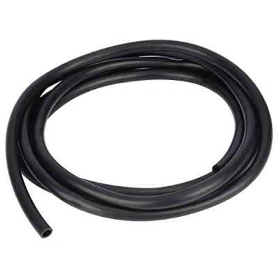 Image of stonylab Black Latex Rubber Tubing, Continuous Piece Highly Elastic and Strong Pure Tubing Natural Tube 12 mm OD 8 ID, 3 Meter