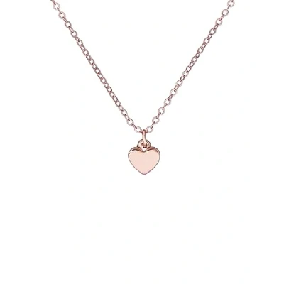 Image of Ted Baker Hara Tiny Heart Pendant Necklace For Women (Rose Gold)