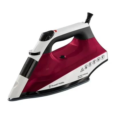 Image of Russell Hobbs Linencare Auto Steam Pro Iron White And Red