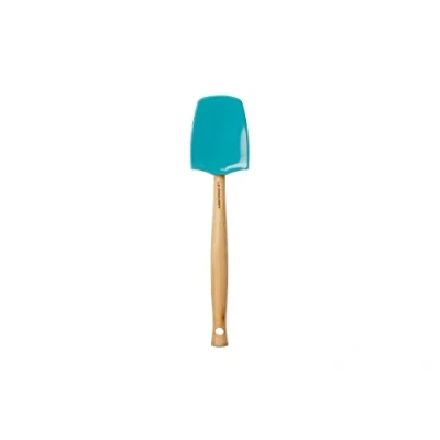 Image of Le Creuset Craft Spatula Spoon, Large, 28 cm, Silicone, Teal, 42104281700000