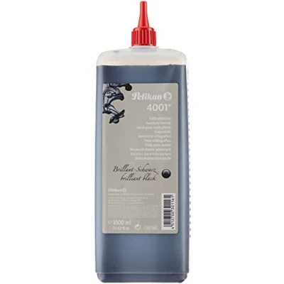 Image of Pelikan 301168 Ink 4001 1000 ml Brilliant Black