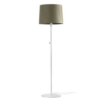 Image of Samba Floor Lamp Round Tappered Shade Green, E27