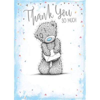 Image of Me To You Bear Thank So Much Card