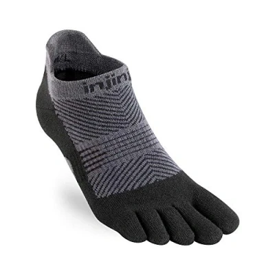 Image of Injinji Run Lightweight No Show Teensokken Zwart Dames