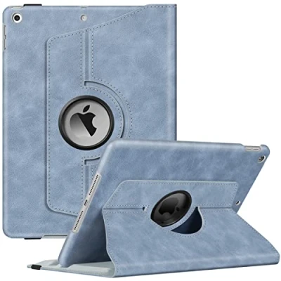 Image of FINTIE Case Compatible with iPad 10.2 Inch 9th/8th/7th Generation (2021/2020/2019), 360 Degree Rotating Cover Stylus Storage Function, Vintage Blue