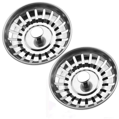 Image of Tomario Kitchen Sink Strainer Plug Stainless Steel Thicken Hole Diameter 78mm for (2, 78MM)