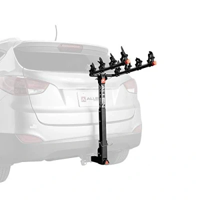 Image of Allen Sports Deluxe Quick Install 4 Bike Hitch Rack, Model 1540RR, Black