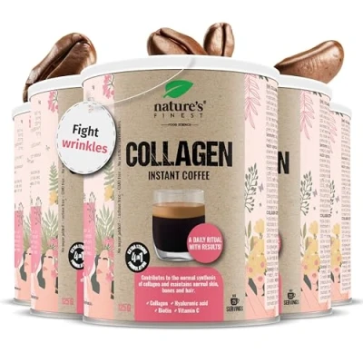 Image of Nature&#039;s Best Collagen Coffee Drink, 4 in 1 Action with Collagen, hyaluronic Acid, Vitamin c and biotin Natural, Non GMO, Sugar Free