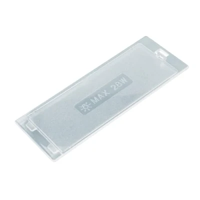 Image of Paxanpax PCK675 Cooker Hood Bulb Light Diffuser Cover Panel 145mm x 50mm