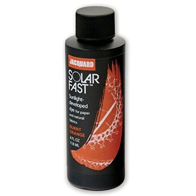 Image of Jacquard Products Solarfast Dye Burnt Orange for Paper and Fabric 8oz