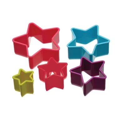 Image of Colourworks Brights Cookie Cutters Star 5 Piece Set