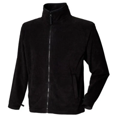 Image of Henbury Mens Microfleece Anti Pill Jacket (L) (Black)