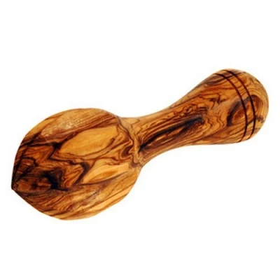 Image of Olive Wood Citrus Fruit JUICER Squeezer 14cm by Mastro Leonardo Handmade in Italy (Fruit Press)