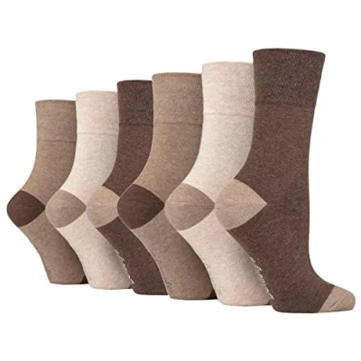 Image of 6 Pairs Gentle Grip Socks size UK 4 8 (6 x RH239)