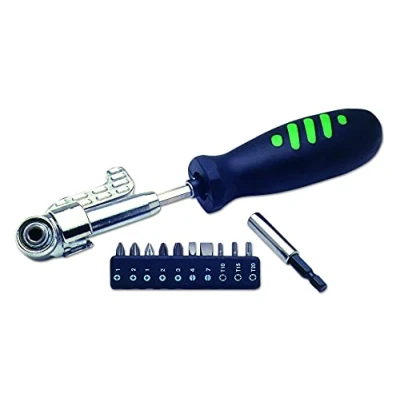 Image of Laser 2517 3 Way Angled Head Screwdriver &amp; 10 Bits