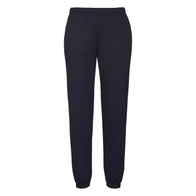 Image of Fruit of the Loom Mens Classic Elasticated Jogging Bottoms (Deep Navy) Blue Size X Small