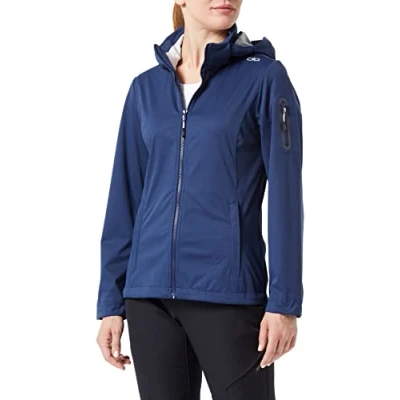 Image of CMP Windproof and waterproof lightweight softshell jacket WP 8,000, Woman, Ice Blue, 42