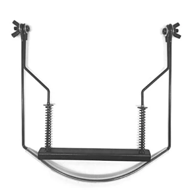 Image of Metal Harmonica Neck Holder Harp Rack Support Bracket For 10 Holes Harmonicas Instruments Hole Wooden Color