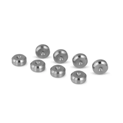 Image of PrecisionGeek Speaker Spike&#039;s Pads, Stainless Steel, 16mm in diameter Chamfered Shape for HiFi Speakers, Stands, Soundbars Set of 8 pieces