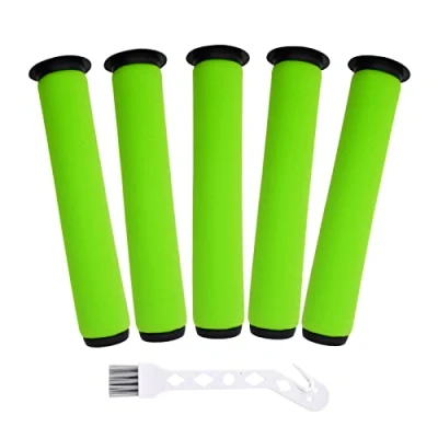 Image of 5 Packs Washable Dirt Bin Stick Filter for Gtech AirRam MK2 &amp; Air Ram K9 Cordless Vacuum Cleaner Filters (Long Filters)