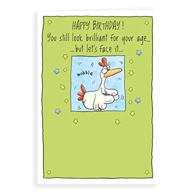 Image of Regal Publishing Humour Funny Birthday Card Brilliant for age 7 x 5 inches