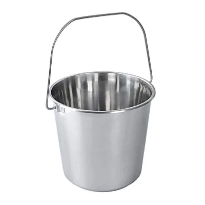 Image of ORION GROUP Stainless Steel Bucket, 5 Litres, Kitchen Feed Milk Food Grade Bucket
