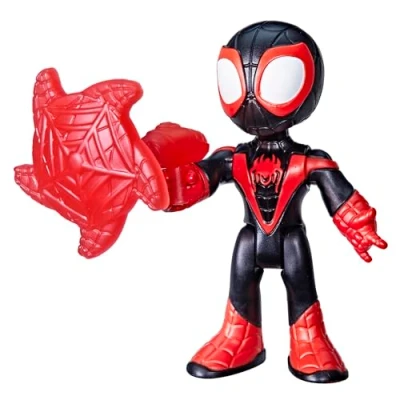 Image of Spidey and his Amazing Friends Marvel Miles &#039;Spin&#039; Morales Toy with Accessory