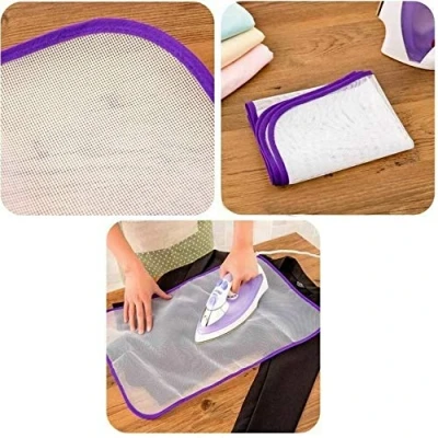 Image of Ironing Cloth Heat Resistant Prevents Scorching Shiny Marks On Garments Washable Reusable